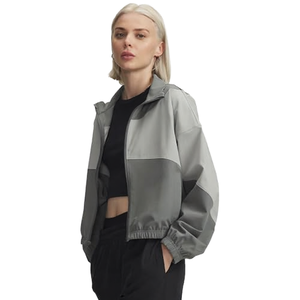 Nouvelle Veste Coupe-Vent Décontractée pour Femme en Oxford Imperméable et Coupe-Vent avec Fermeture Éclair et Logo, Modèle Ample à Manches Longues – Collection Automne – Vente en Gros - Product Image 4