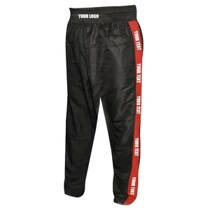 Pantalon de kickboxing professionnel à rayures latérales, taille haute, confortable, pour l'entraînement en arts martiaux, karaté, MMA, en vente - Product Image 6