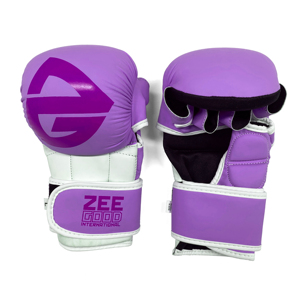 ถุงมือ MMA แบบครึ่งนิ้วรุ่นใหม่ล่าสุด สำหรับการฝึกซ้อม Max Strike หนาพิเศษ ป้องกันข้อนิ้ว ผลิตจากหนัง - Product Image 1