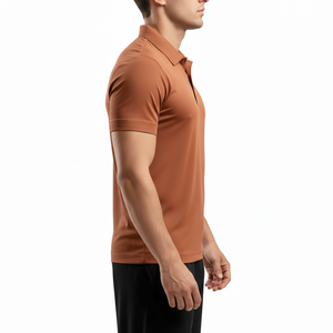 High Quality Short Sleeve Uniform Solid <b>Polo</b> Casual Advertising Business Loose Quick Dry Quarter <b>Zip</b> <b>Polo</b> shirts Men Golf Shirts - Product Image 3