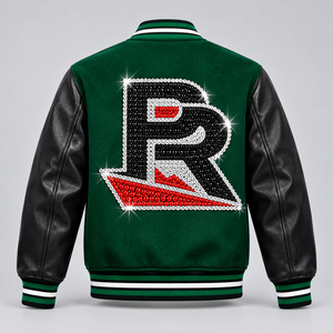 Blouson universitaire de cheerleading en coton personnalisé, confortable et tendance, nouvelle collection de streetwear de marque en gros avec services OEM ODM - Product Image 5