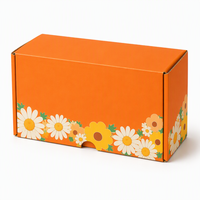 Boîte cadeau de luxe personnalisée à motif marguerite, plateau en velours, emballage à rabat, boîte surprise, boîte d'abonnement, bijoux, cosmétiques, vente en gros