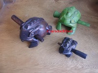 Customized Wooden Frog Percussion Instrument-Washable Home Decor Art Collectible Souvenir with No Printing Made in Thailand