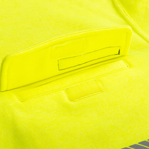 High Visibility Safety Sweatshirt Class 2 Reflective Yellow Black <b>Waterproof</b> <b>Work</b> Wear with Zipper and Customized Logo - Product Image 5