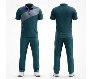 Professional <b>Cricket</b> Uniform with Full Sublimation Printing | Men Women Youth <b>Cricket</b> Wears Polo Shirt and Trouser Full Team - Product Image 5