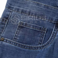 Celana Pendek Jeans Pria Kasual Musim Panas, Pinggang Sedang, Ringan, Bernapas, Model Longgar, Diskon Besar