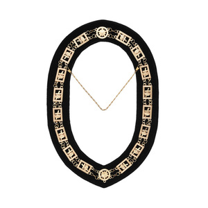Collar de Cadena de los Caballeros Templarios de Lujo 2026, Medallones Cruzados de Metal Color Dorado, Regalia Masónica Tradicional, Fabricante Personalizado - Product Image 1
