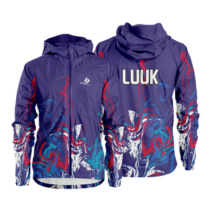 Chaqueta Cortavientos para Hombre LUUK, Diseño Deportivo Personalizado OEM ODM, Secado Rápido, Poliéster y Nailon, Ropa de Primavera para Exteriores - Product Image 1