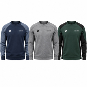 Sweat-shirts à manches longues pour hommes - Vert, marine, gris et six autres couleurs - Fabricant de vêtements de sport et d'extérieur - Product Image 1