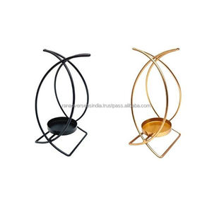 Bougeoir en métal fini or noir de style unique pour Noël et les mariages Fournisseur de confiance aux taux du marché - Product Image 5