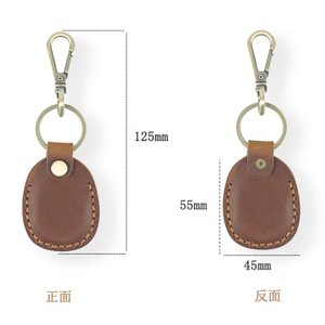 Vintage Genuine <b>Leather</b> Embossed Keychain Antique Brass Clasp Hand-Stitched <b>Key</b> Ring Holder Wholesale OEM Custom Logo B2B - Product Image 5