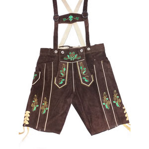 Nouveaux shorts en cuir Trachten Oktoberfest pour hommes, shorts bavarois de haute qualité, en cuir frais - Product Image 6