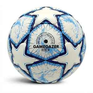 GAMEGAZER GMR-1019 Ballon de football cousu à la main Taille 5 Circonférence 685-695MM Surface givrée Cuir PU souple Haute qualité Léger - Product Image 4