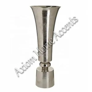 Vase de sol en métal artisanal avec glaçure transparente pour la décoration moderne de la maison par Axiom Home Accents, élégant pour la table - Product Image 6