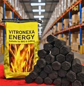 Briquetas de Carbón de Madera Hexagonales Ecológicas, Sin Humo, de Larga Duración, Combustible para Barbacoa de Alto Valor Calorífico, Precio de Oferta, Exportador - Product Image 5