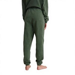 2024 dernière conception de haute qualité coton français éponge femmes survêtement pantalons de survêtement ample jambe droite Flare pantalon dentelle pour l'hiver - Product Image 1