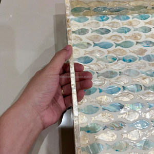 Plateau en bois imprimé fait main moderne et élégant de la meilleure qualité avec poignées pour servir des fruits dans la maison, l'hôtel ou la cuisine - Product Image 4