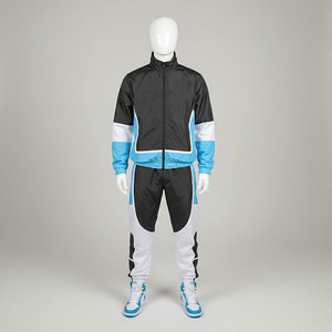 Ensemble de survêtement athlétique pour homme OEM Streetwear, coupe-vent en nylon léger, veste de jogging imperméable en polyester et pantalon de jogging - Product Image 5