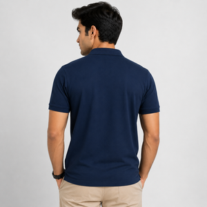 OEM Custom Solid Breathable Knitted Plain Dyed Cotton Short Sleeve Golf <b>T</b>-<b>shirt</b> for <b>Shirt</b> for <b>Men</b> - Product Image 2