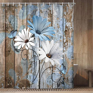 Durable shower <b>curtains</b> made from water resistant material providing privacy and <b>a</b> clean stylish look <b>for</b> <b>bathrooms</b> - Product Image 3