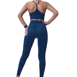 Conjunto Deportivo de Yoga de Alta Calidad para Mujer, 2 Piezas, Sin Costuras, Transpirable, Cintura Elástica, Diseño Personalizable, Último Diseño - Product Image 2