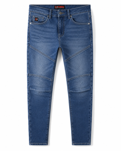 FLY HUMBLE Men's Regular Fit Denim <b>Jeans</b> for Wash Gray Style Mid Waist Summer Wear 100% Cotton Breathable Lightweight Cheap - Product Image 6