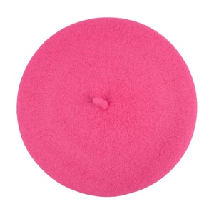 Cozy Wool Mohair & Denim Knitted Beret Hat para adultos Patrón impreso bordado a mano Casual Winter Outdoor Travel Use - Product Image 5