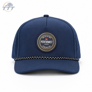 Casquette de golf personnalisée fabriquée au Vietnam, découpée au laser, imperméable, respirante, en polyester, avec logo brodé, OEM ODM, vente en gros - Product Image 1