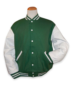 แจ็คเก็ต Letterman แบบกำหนดเองขายส่ง OEM สำหรับทุกเพศทุกวัย ดีไซน์ล่าสุด แจ็คเก็ตเบสบอลแขนยาวแบบ Varsity คอตั้ง สำหรับฤดูหนาวและใส่ทำงาน - Product Image 3