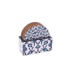 Elegante Posavasos Personalizado Hecho a Mano, Único y Elegante, Decorativo de MDF y Esmalte, Estilo Vintage, Juego de 6, Accesorios de Cocina - Product Image 1