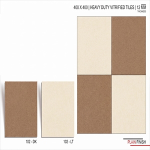 Carreaux de sol en porcelaine robustes 400x400mm 12mm, finition mate, antidérapants, résistants aux acides et à l'usure, pour usage extérieur et allées. - Product Image 1