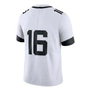 เสื้อเจอร์ซีย์อเมริกันฟุตบอลผู้ชาย OEM สีขาว พิมพ์หมายเลข ชุดทีม - Product Image 3