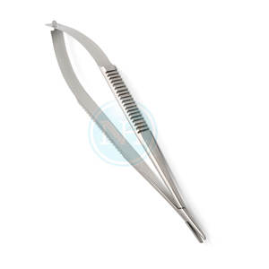 Tijeras Quirúrgicas para Córnea, Puntas Curvas y Obtusas, Acero Inoxidable - Product Image 3