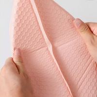 Sacs d'emballage à bulles portables personnalisés en gros avec poignée, anti-chute, en PE, pour l'expédition de cosmétiques et de vêtements