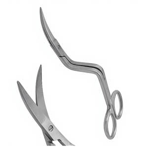 Tijeras Curvas Dobles para Bordado a Máquina, 6 Pulgadas, Mango Curvo Profesional, Acero Inoxidable de Grado Alemán, Precisión Manual ENT - Product Image 2