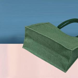 Bolsa de Compras de Yute de Fibra Verde Biodegradable, Bolsa Reutilizable Resistente y Ecológica para Venta al por Mayor y al Detal - Product Image 3