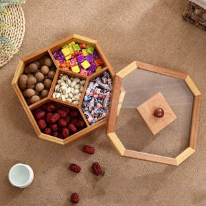 Handcrafted Wooden Dry Fruit Tray: Perfectly Designed for Elegant Presentation and Storage of Assorted <b>Nuts</b> and Dried Fruits, - Product Image 3