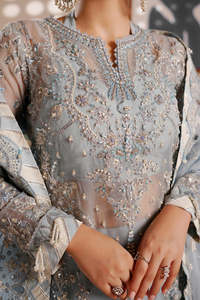 Robes de mode élégantes, robes de mariée, tenues de mariage, robes de soirée longues, broderies faites à la main, travail complet de sequins, robes de réception - Product Image 4