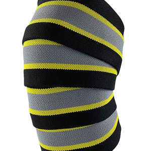 Unisex <b>Knee</b> <b>Wrap</b> Breathable Adjustable Support for Weightlifting Training Black with Gray Line <b>Knee</b> <b>Wrap</b> - Product Image 6