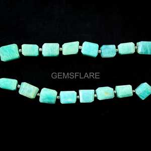 Natural Amazonite Faceted Tumble Gemstone Beads Wholesale Amazonite Loose Nuggets Shape Beads 5x7-6x8MM For Jewelry Making Bulk - Product Image 4