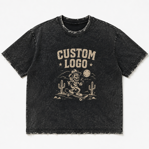 T-shirt Homme Personnalisé en Gros, Coton Premium 240 GSM, Effet Délavé Vintage, Coupe Oversize, Imprimé Graphique, Style Streetwear - Product Image 2