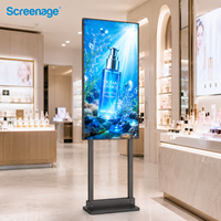 Écran numérique sur pied de 43 pouces pour menu, Android WiFi, affichage numérique LCD, stock local UE, livraison rapide depuis la Pologne