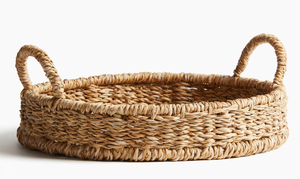 Plateau de service rond en rotin de qualité supérieure, idéal pour les restaurants et les hôtels, comme centre de table luxueux. - Product Image 5