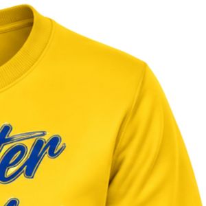 Sudadera con cuello redondo amarilla Sigma Gamma Rho para mujer, jersey universitario griego de manga larga, personalizado, informal, estilo urbano - Product Image 4