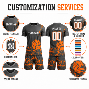 Ensemble d'uniformes de football personnalisés pour académie, maillot et short de football sublimés, kit d'entraînement d'équipe personnalisé, fabricant - Product Image 3