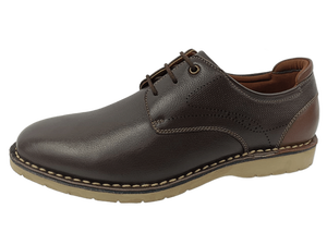 Zapatos Oxford de Vestir para Hombre Dlords, Color Marrón, Piel de Oveja, con Cordones, Punta en Pico, Suela de Goma Antideslizante, Entresuela de EVA, para Oficina y Uso Diario - Product Image 5