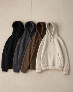 Sweat-shirt ample en molleton de coton de qualité supérieure 350 GSM, unisexe, vêtements de mode urbaine - Product Image 2