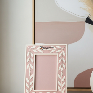 Blush Pink Decorative <b>Photo</b> <b>Frame</b> Elegant Pink <b>Wooden</b> <b>Photo</b> <b>Frame</b> - Product Image 2