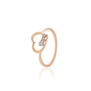 Anillo de oro amarillo macizo con diamante natural radiante de 0.04 quilates, certificado por IGI, color H-I, talla brillante redonda, claridad VS-SI. - Product Image 2