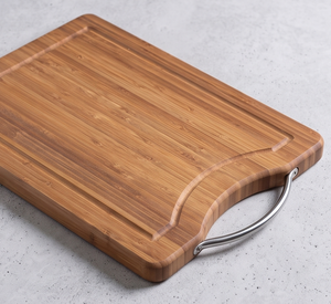 Juego de tablas de cortar de bambú y madera de mango para cocina con asa lateral, tabla de bambú gruesa para cortar verduras y frutas - Product Image 2
